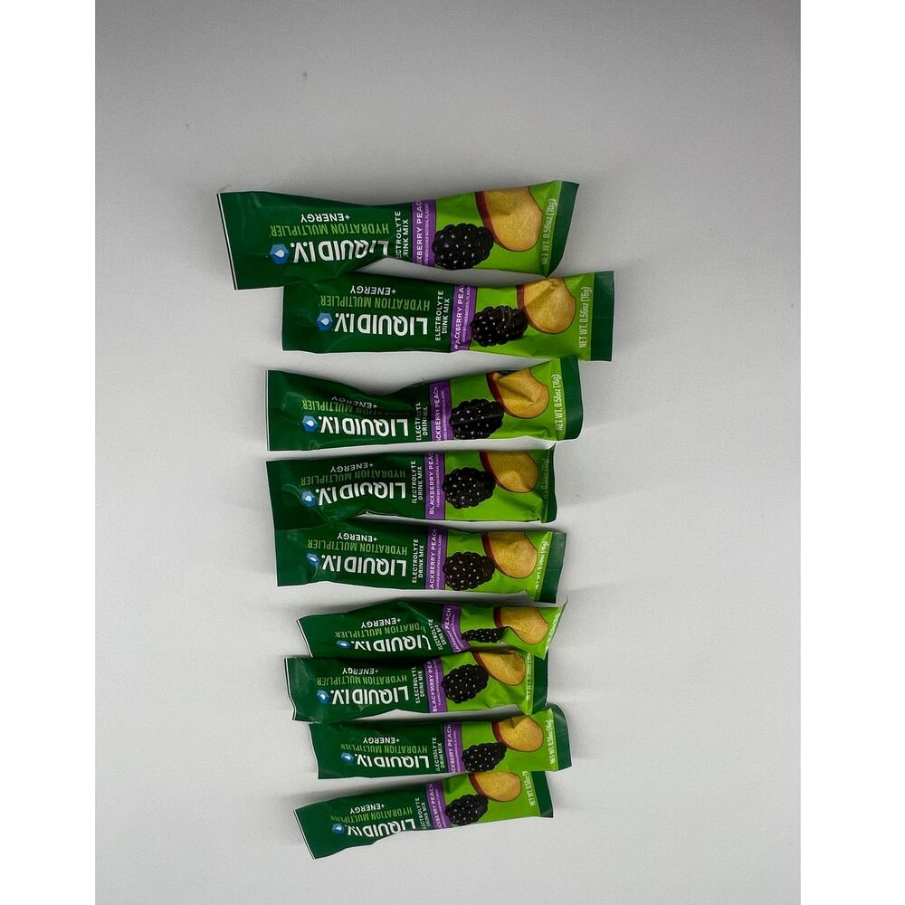 Liquid IV Blackberry Peach Packets New ( I have 5 more added now) Energy Drink